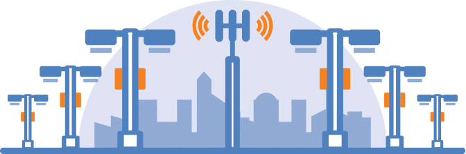 5G small cells in city
